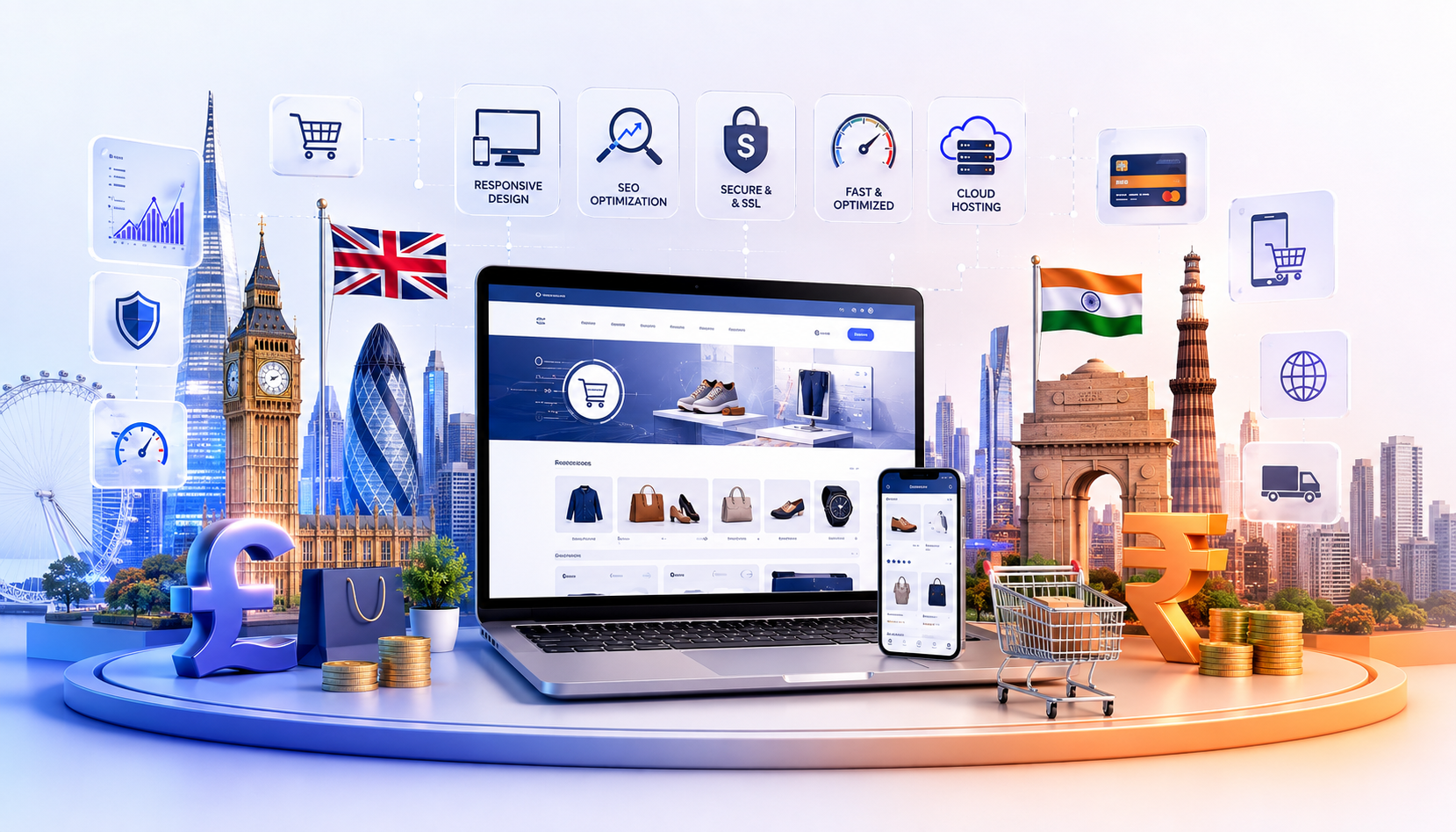 Ecommerce Website Cost in the UK & India: Complete 2026 Pricing Guide
