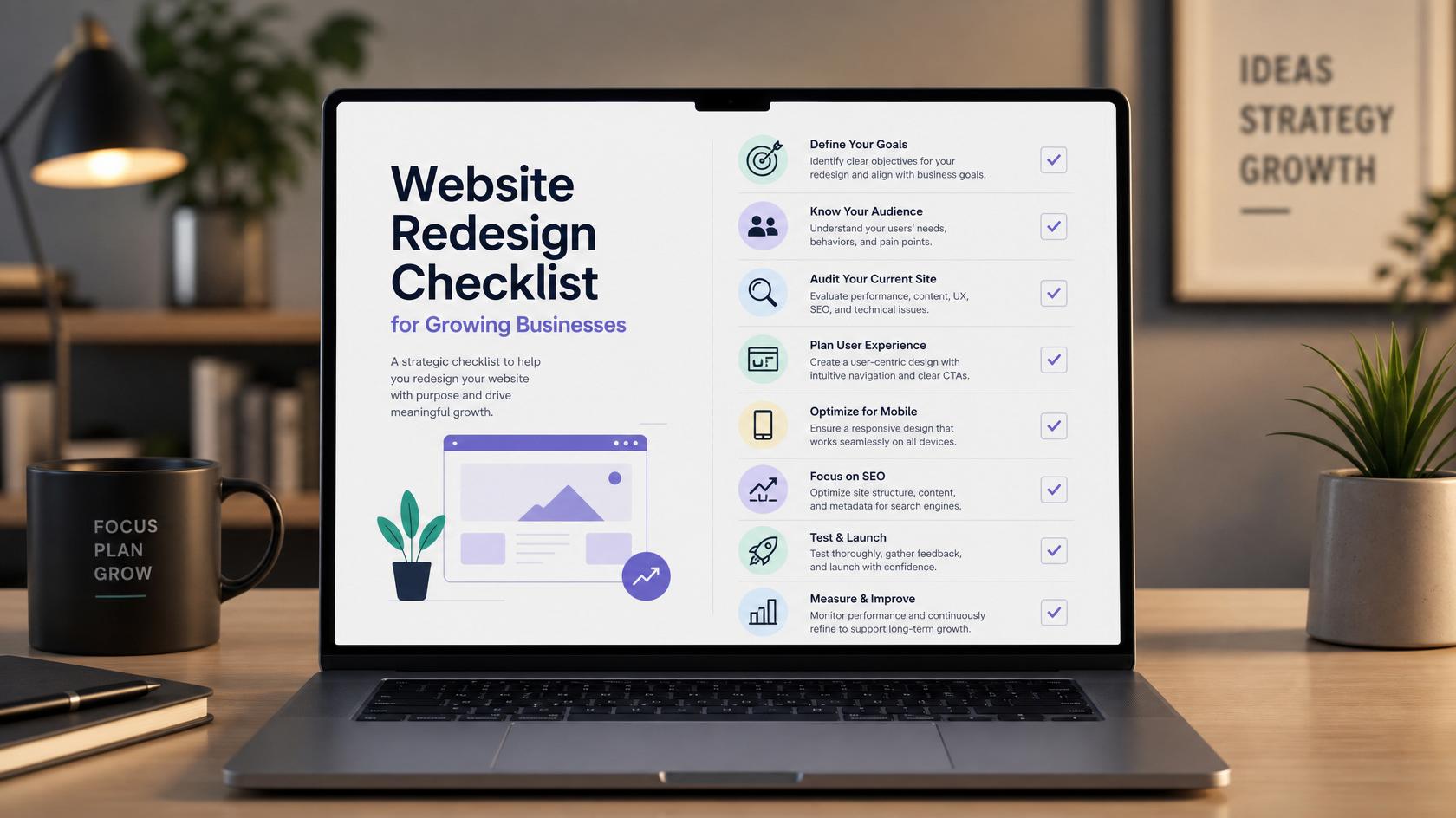 Website Redesign Checklist for Growing Businesses