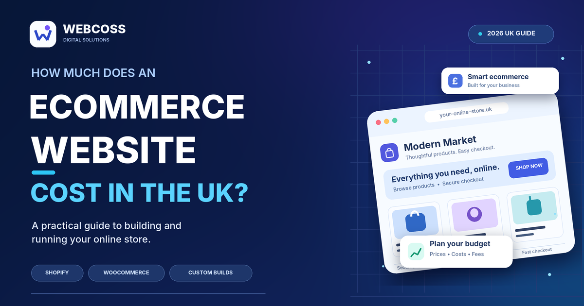 Ecommerce Website Cost UK (2026): Prices & Fees