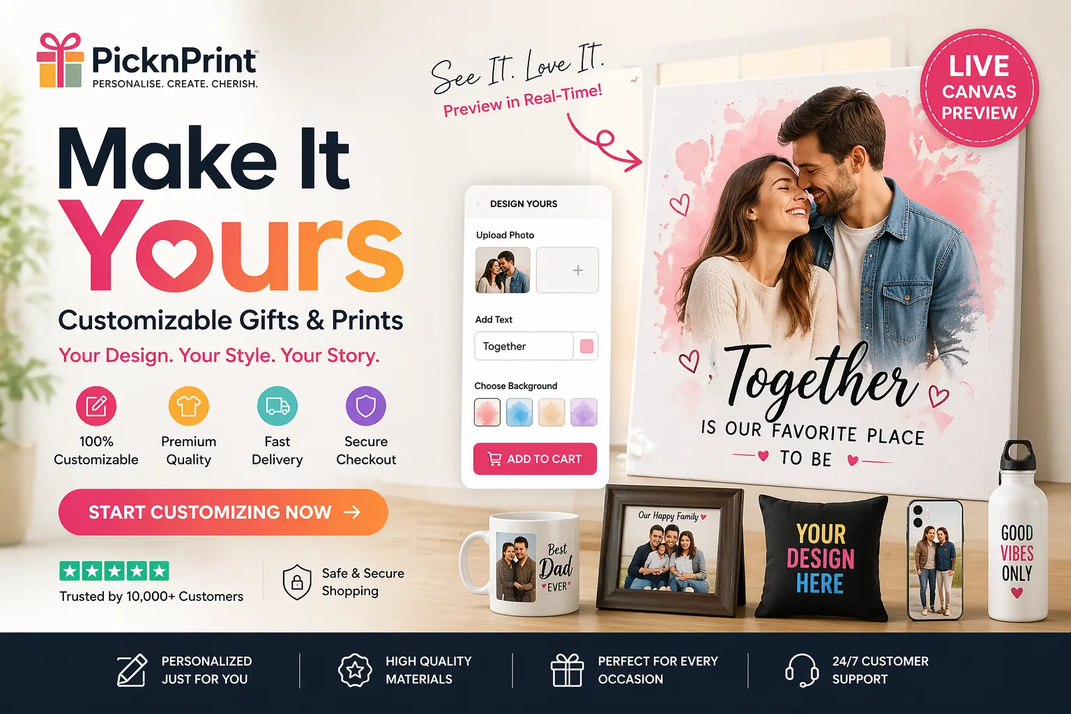 Personalised Gifts & Custom Printing UK | PicknPrint